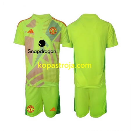 Billiga Fotbollströjor Manchester United Målvakt Barn Borta tröja 2024/25 Kortärmad